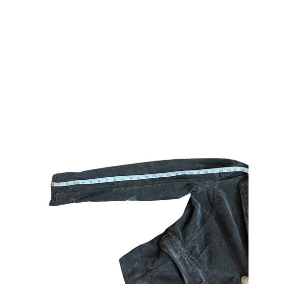 Free People Byron Corduroy‎ Blazer Jacket Black Single Breasted Basic Small - Picture 13 of 14